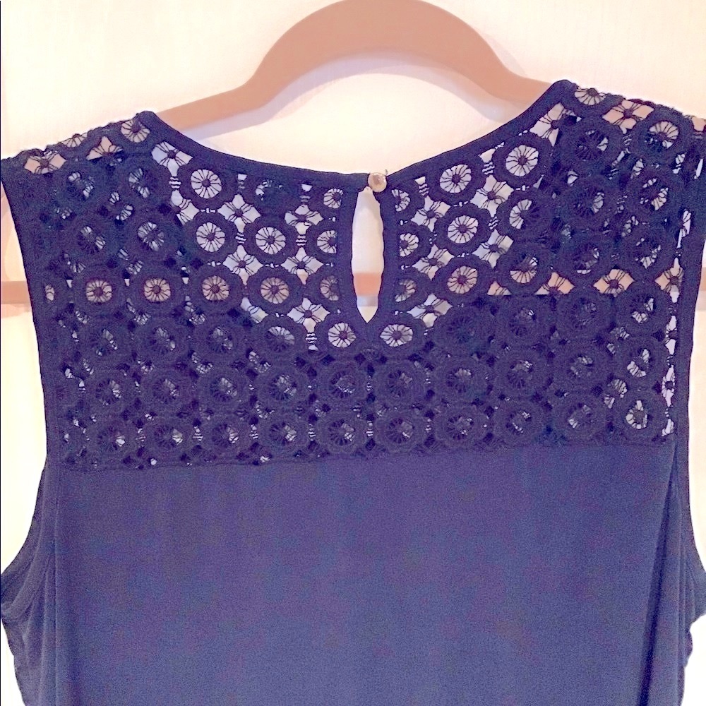 Navy blue dress tank size 0X (14/16).